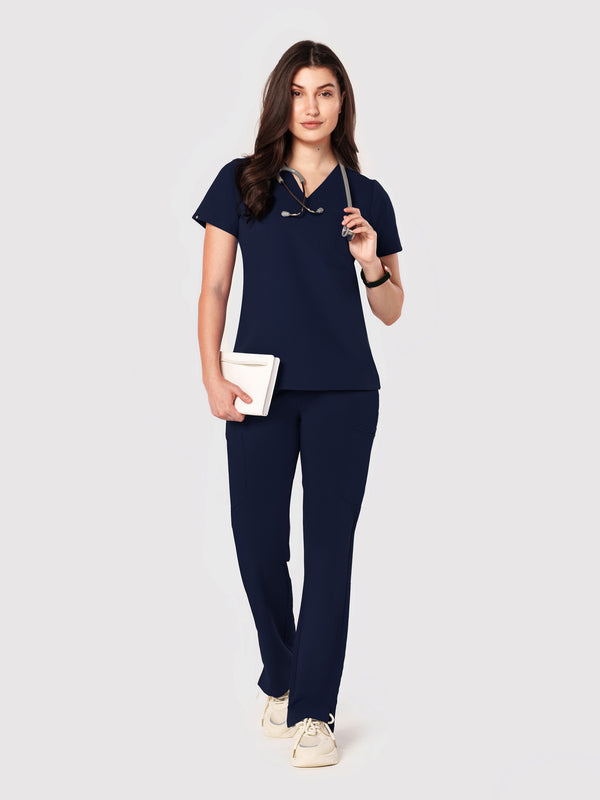Seam Two-Pocket Scrub Top