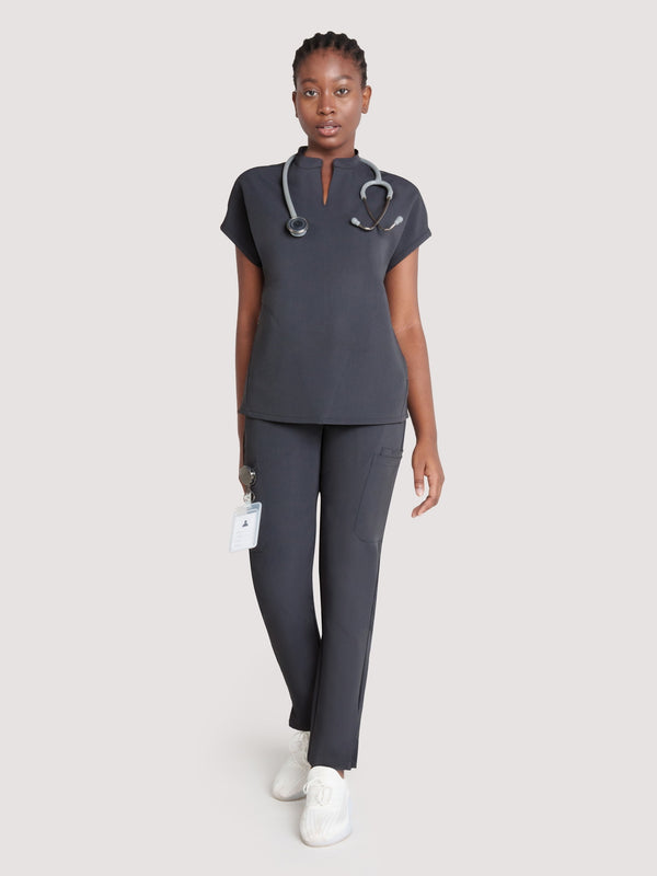 Sleek Eight-Pocket Slim Scrub Pant