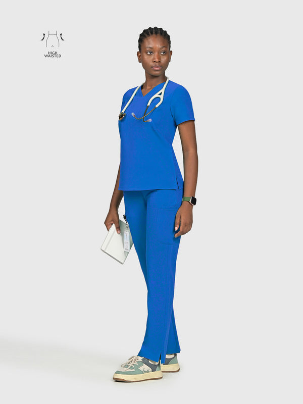 High Waisted Rise Ten-Pocket Cargo Scrub Pant