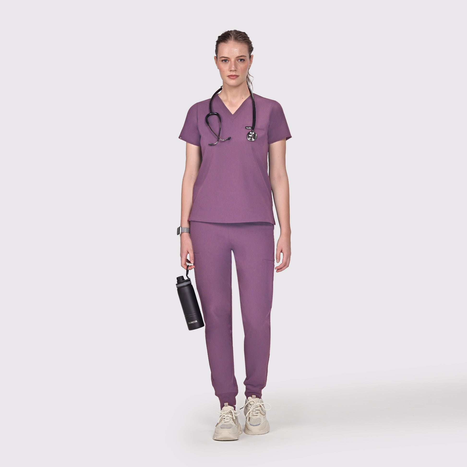 High Waisted Flex Nine-Pocket Jogger Scrub Pant