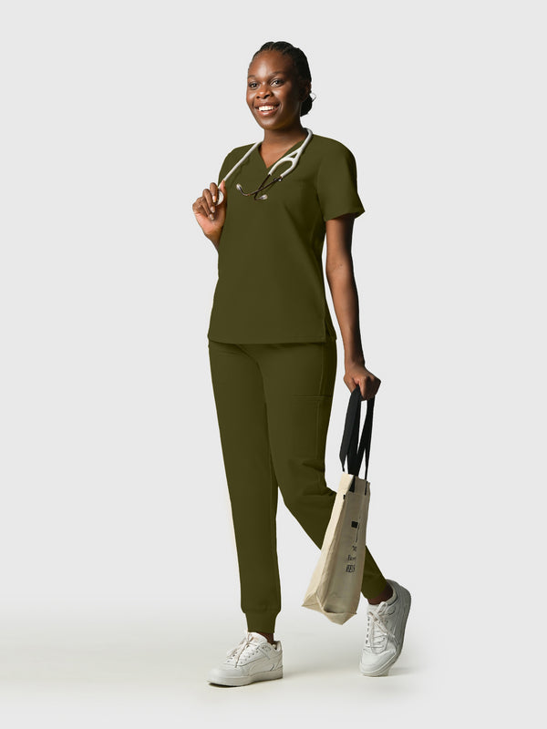 Zing Nine-Pocket Jogger Scrub Pant