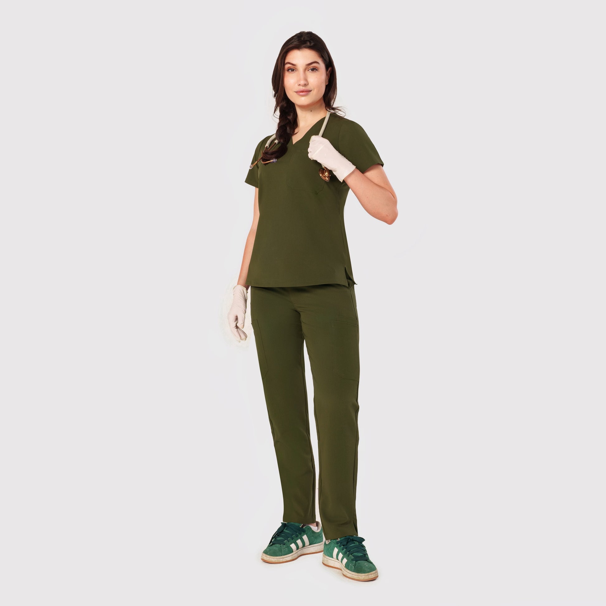 Seam Two-Pocket Scrub Top