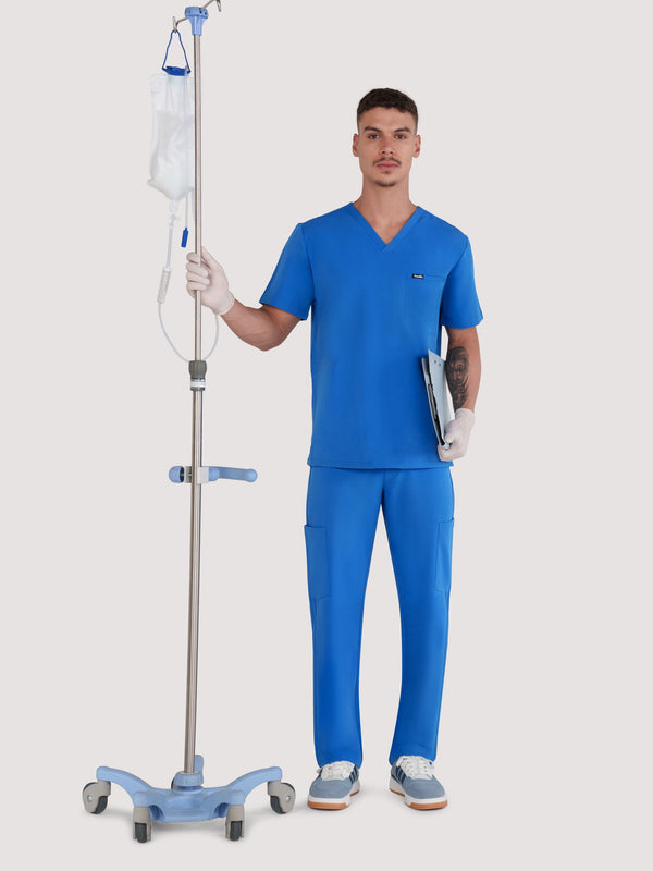 Trio Three-Pocket Scrub Top