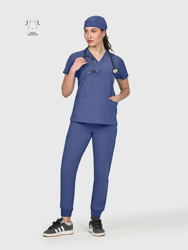 High Waisted Flex Nine-Pocket Jogger Scrub Pant