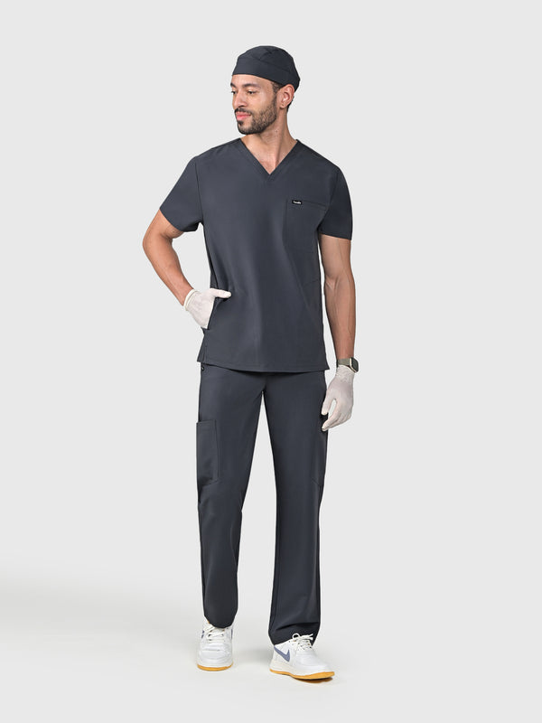 Trio Three-Pocket Scrub Top