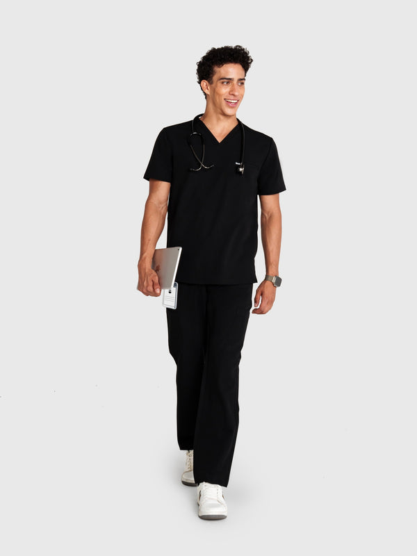 Trio Three-Pocket Scrub Top