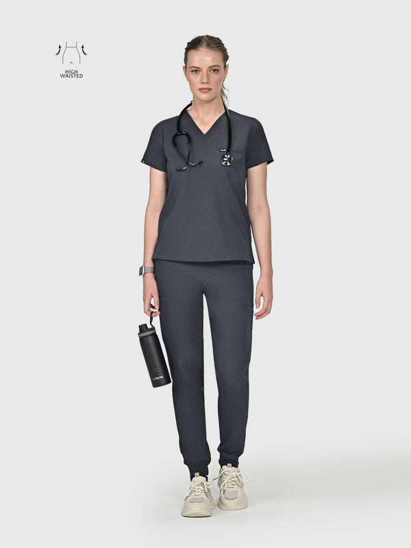High Waisted Flex Nine-Pocket Jogger Scrub Pant