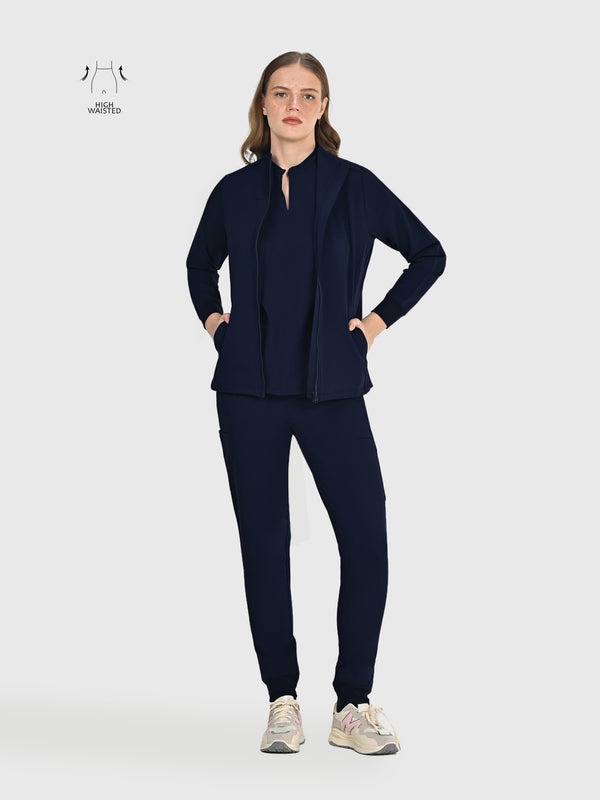 High Waisted Flex Nine-Pocket Jogger Scrub Pant