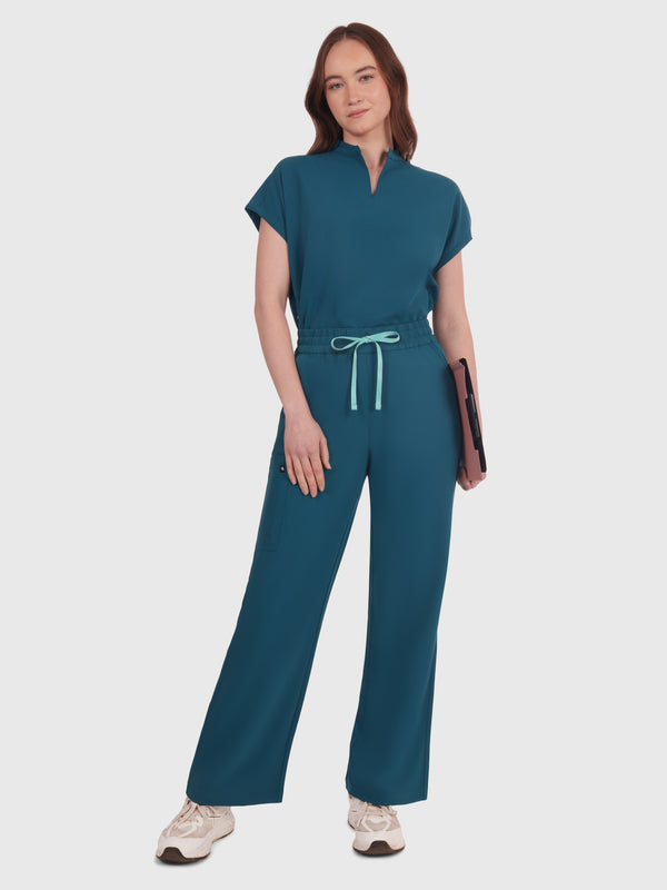 Elan High Waisted Wide-Leg Scrub Pant