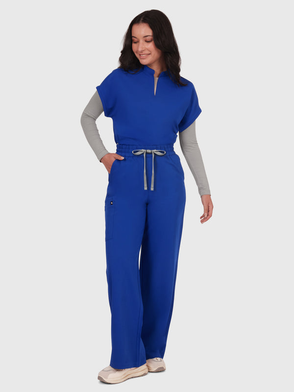Elan High Waisted Wide-Leg Scrub Pant