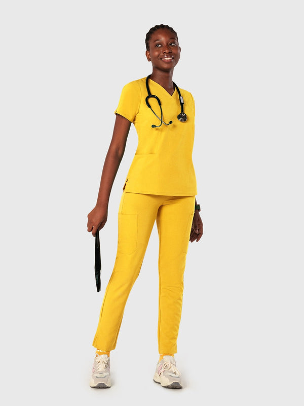 Sleek Eight-Pocket Slim Scrub Pant