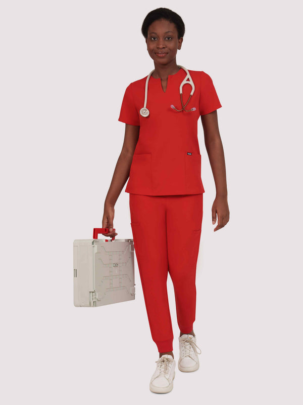 Nexa Six-Pocket Scrub Top