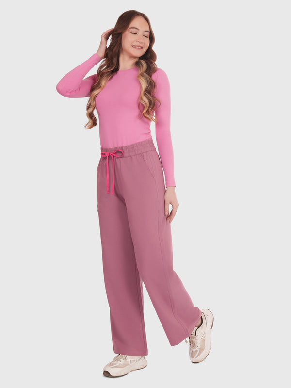 Elan High Waisted Wide-Leg Scrub Pant
