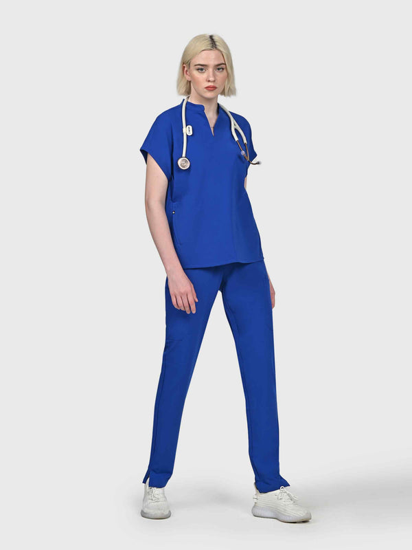 Sleek Eight-Pocket Slim Scrub Pant