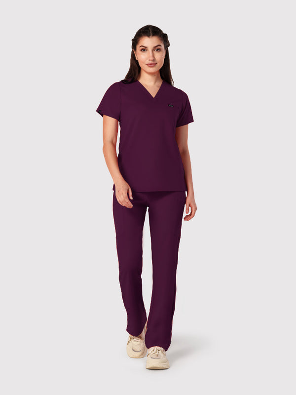 High Waisted Rise Ten-Pocket Cargo Scrub Pant