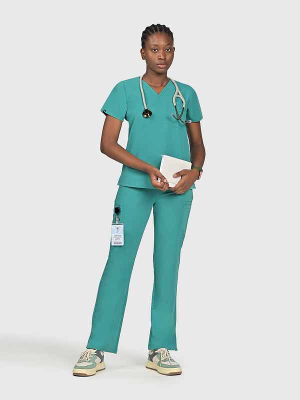 Seam Two-Pocket Scrub Top