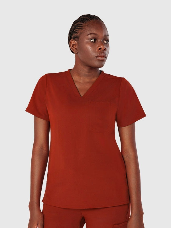 Seam Two-Pocket Scrub Top