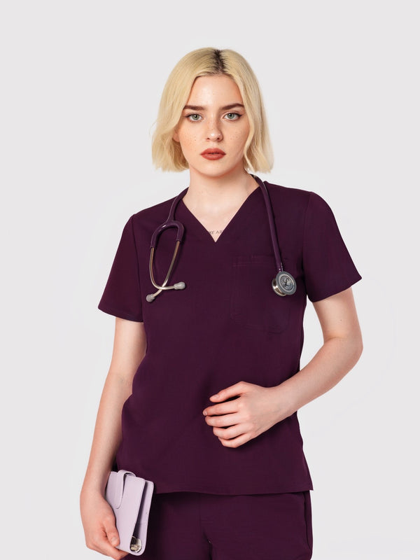 Seam Two-Pocket Scrub Top