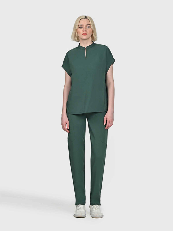 Sleek Eight-Pocket Slim Scrub Pant