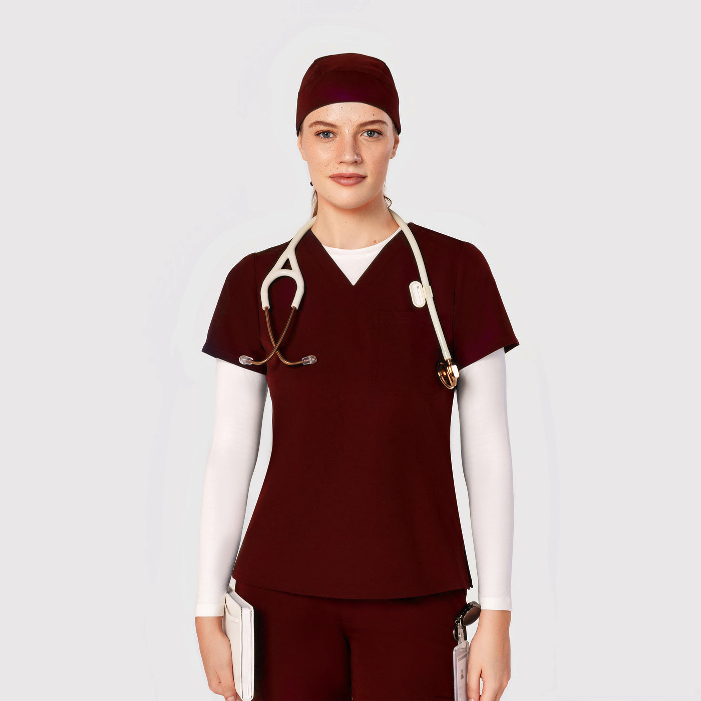 Seam Two-Pocket Scrub Top