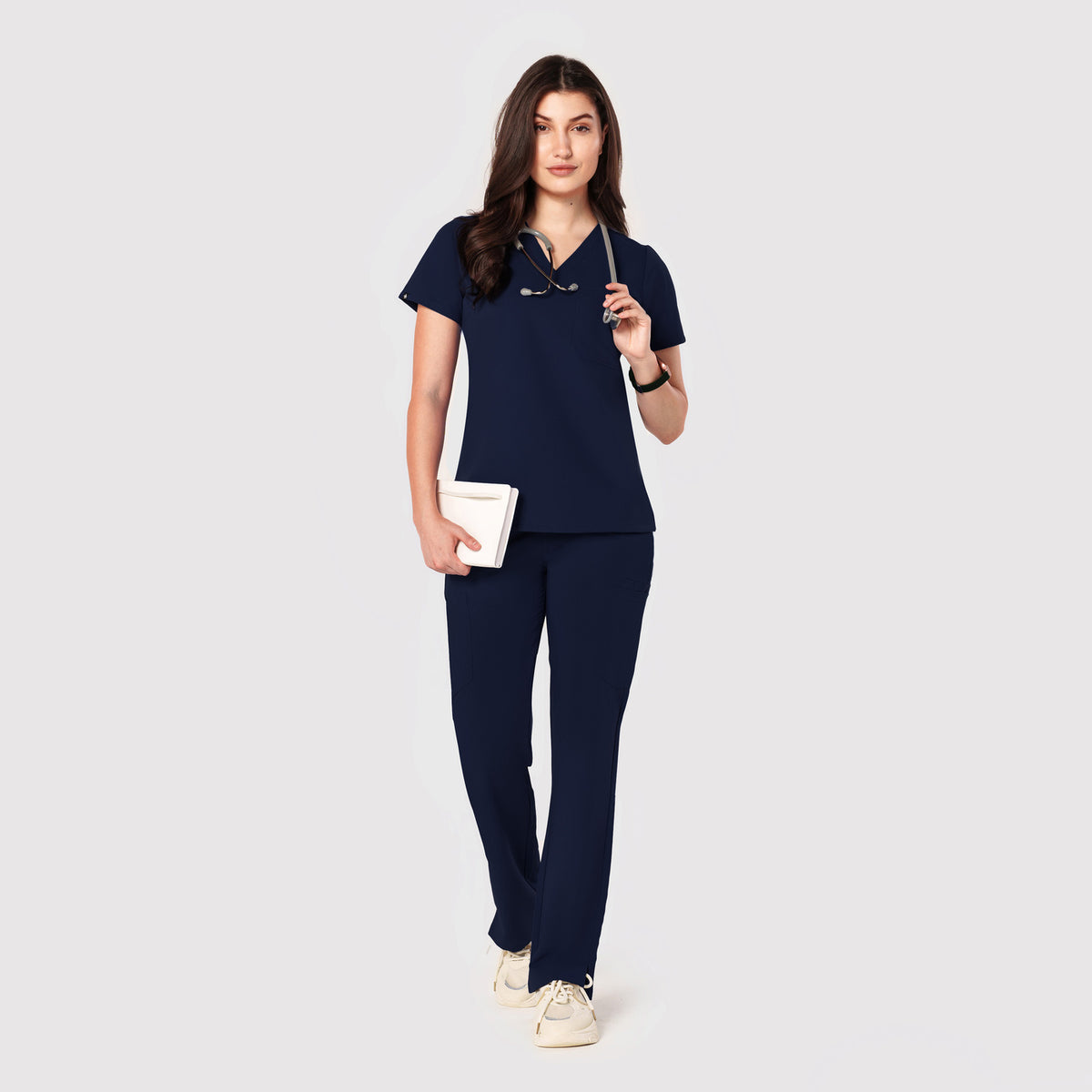 Seam Two-Pocket Scrub Top