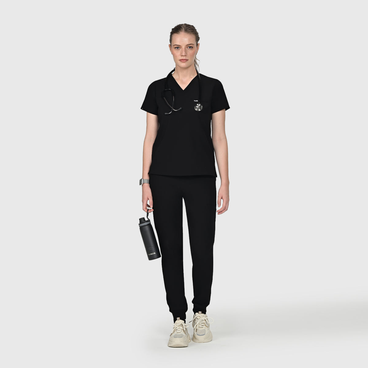 High Waisted Flex Nine-Pocket Jogger Scrub Pant
