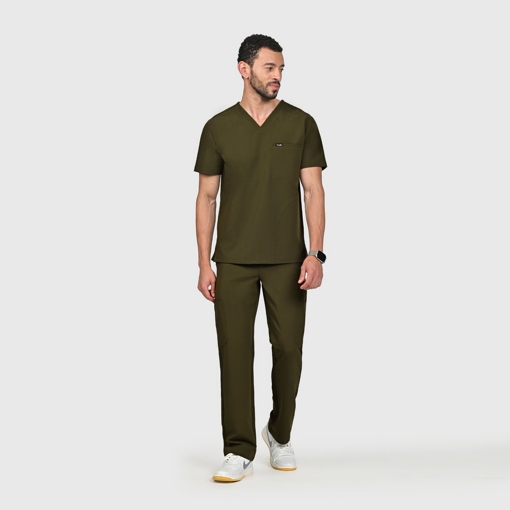 Trio Three-Pocket Scrub Top