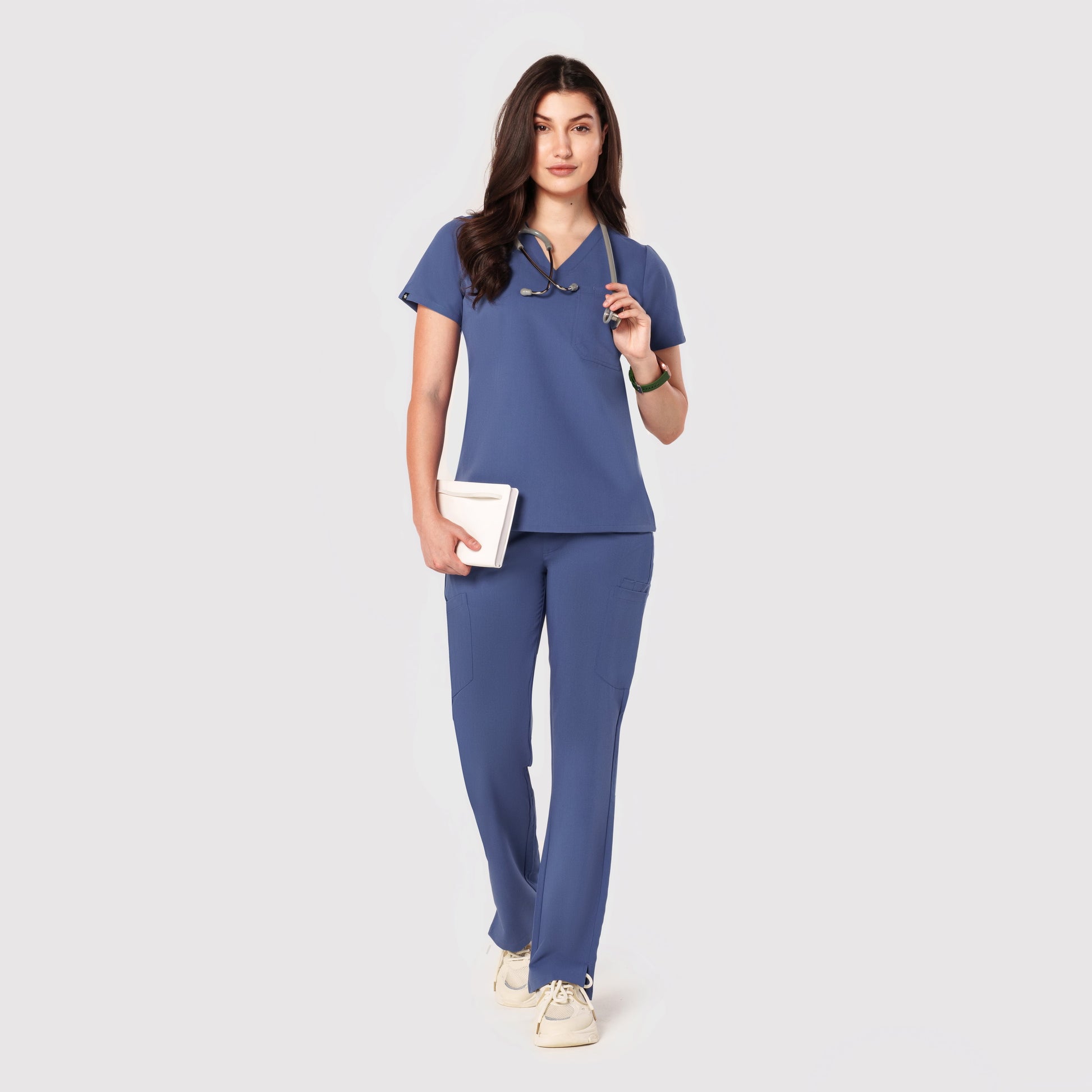 Seam Two-Pocket Scrub Top