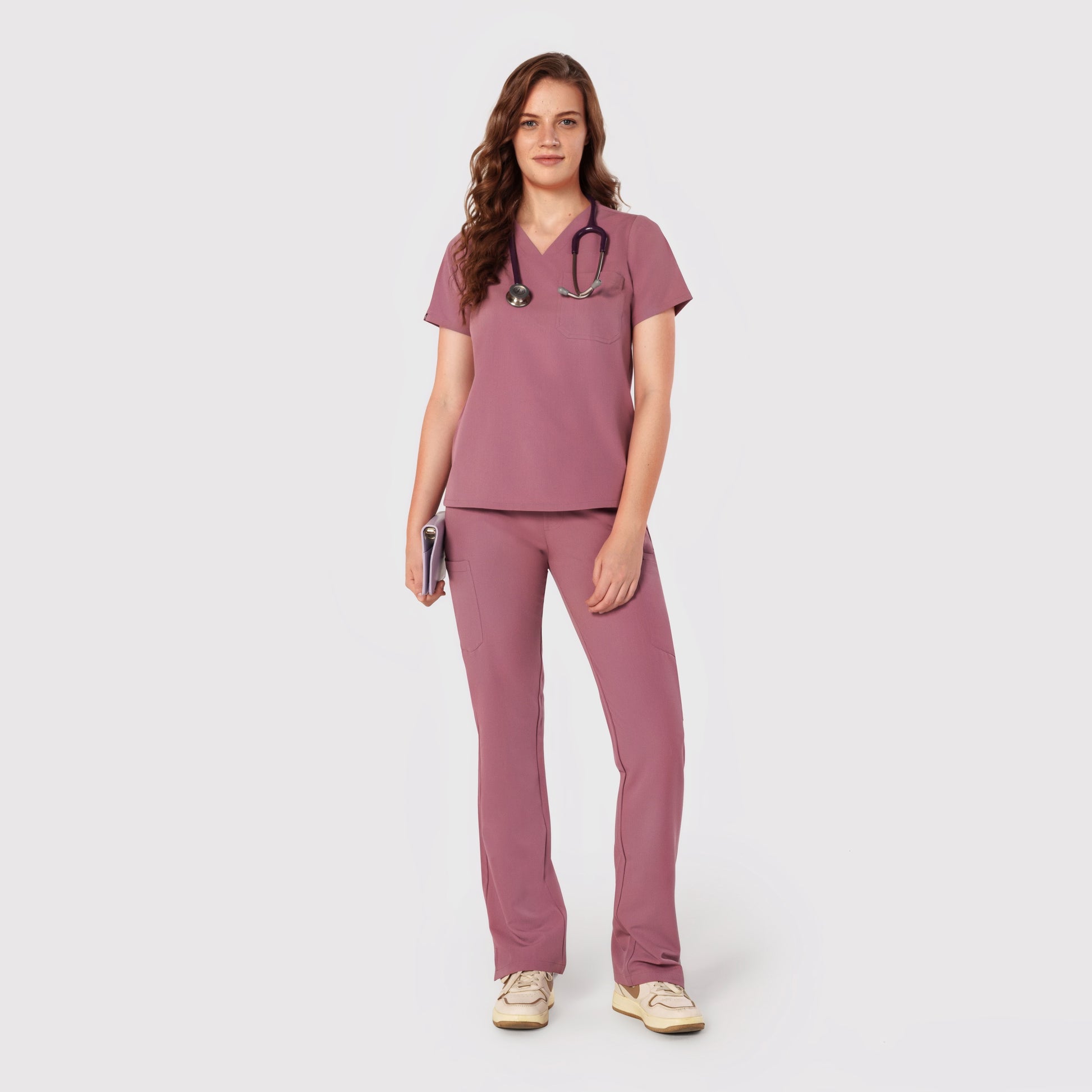 Seam Two-Pocket Scrub Top