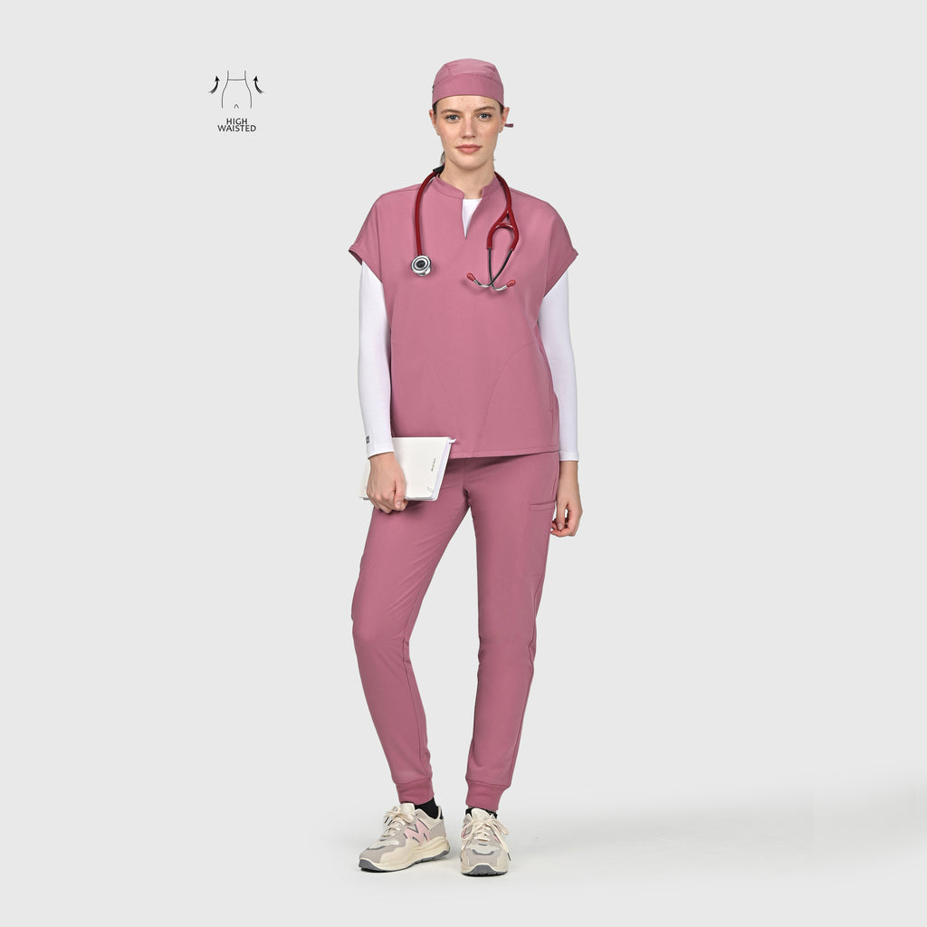 High Waisted Flex Nine-Pocket Jogger Scrub Pant