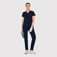 Sleek Eight-Pocket Slim Scrub Pant