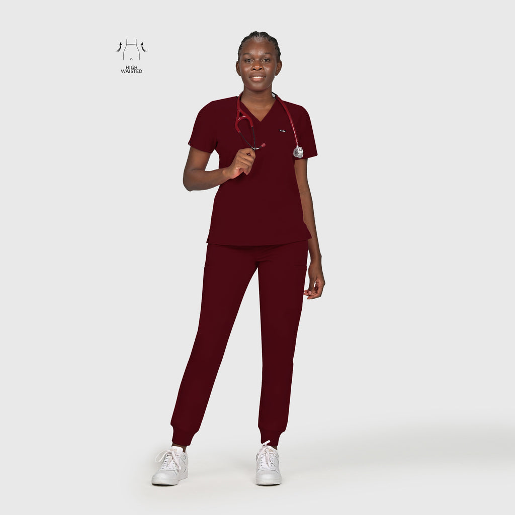 High Waisted Flex Nine-Pocket Jogger Scrub Pant