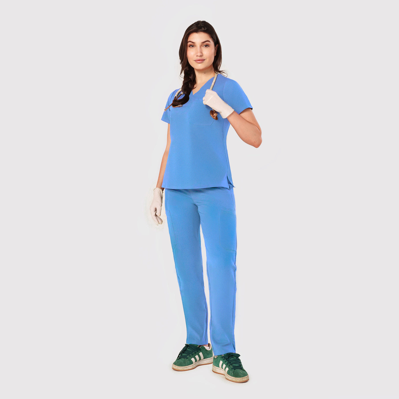 Seam Two-Pocket Scrub Top