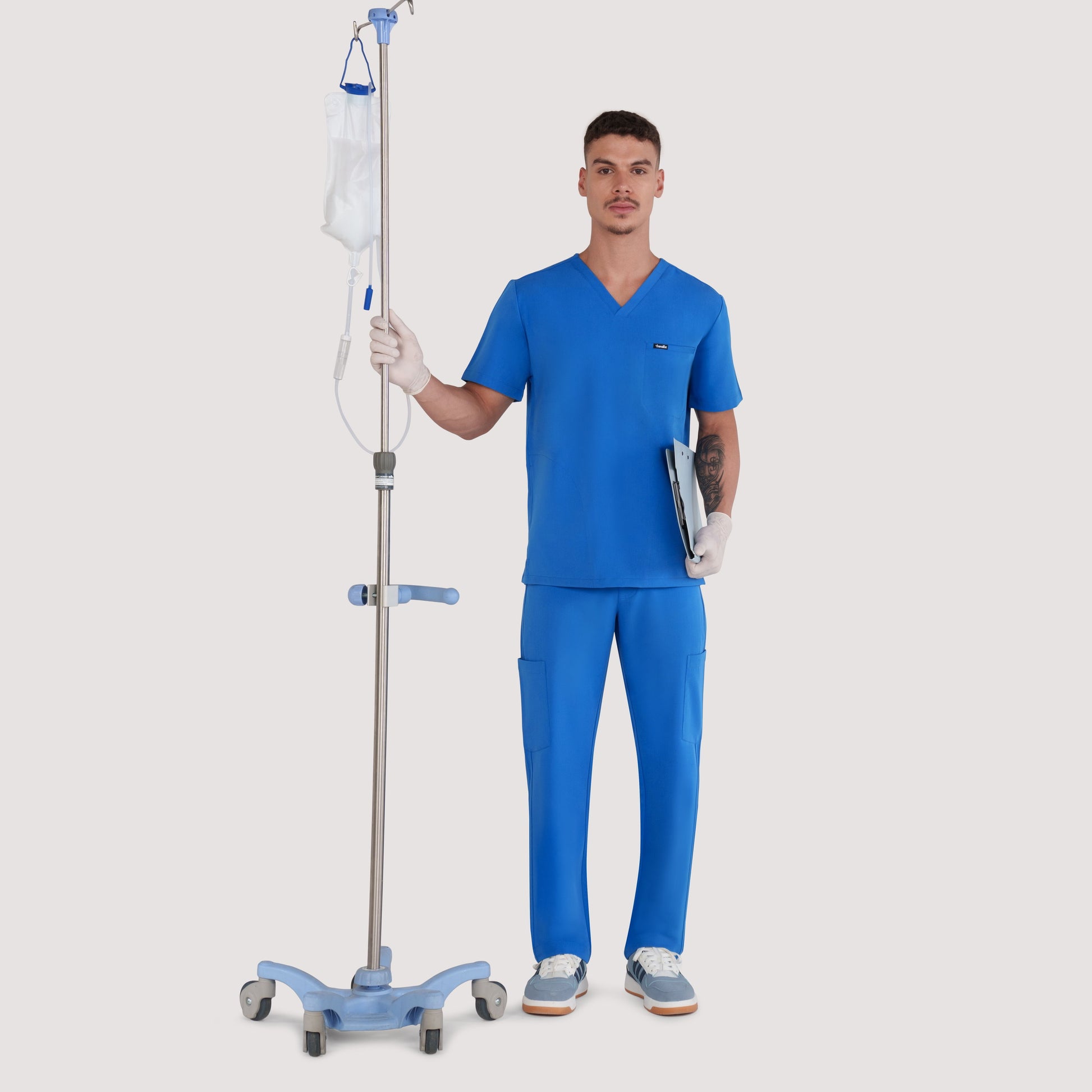 Trio Three-Pocket Scrub Top