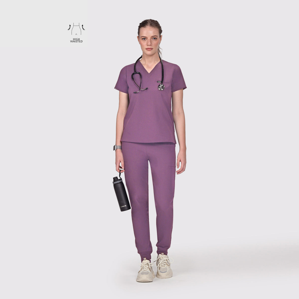 High Waisted Flex Nine-Pocket Jogger Scrub Pant