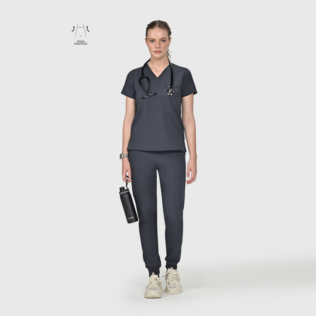 High Waisted Flex Nine-Pocket Jogger Scrub Pant