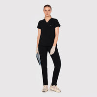 Sleek Eight-Pocket Slim Scrub Pant