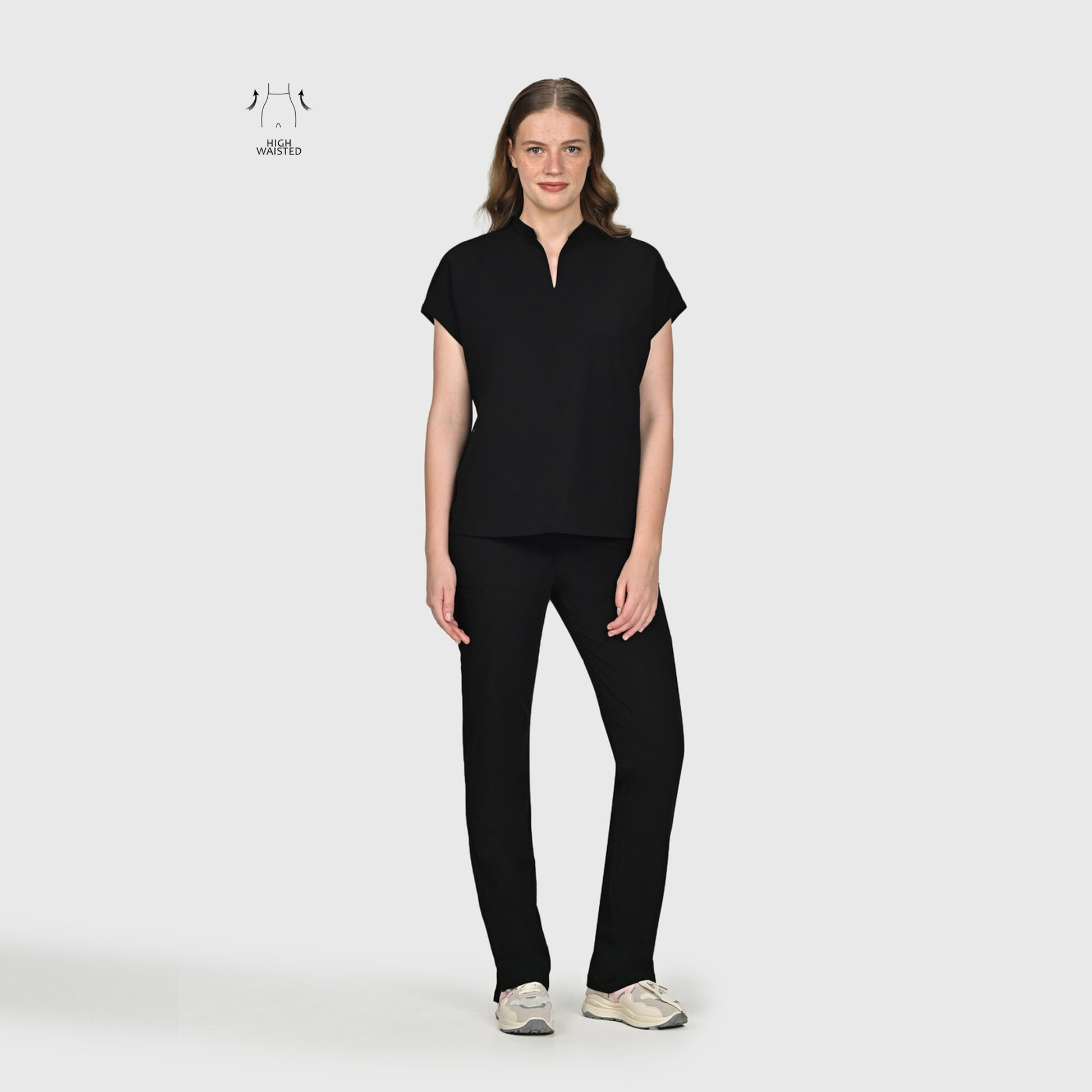 High Waisted Rise Ten-Pocket Cargo Scrub Pant