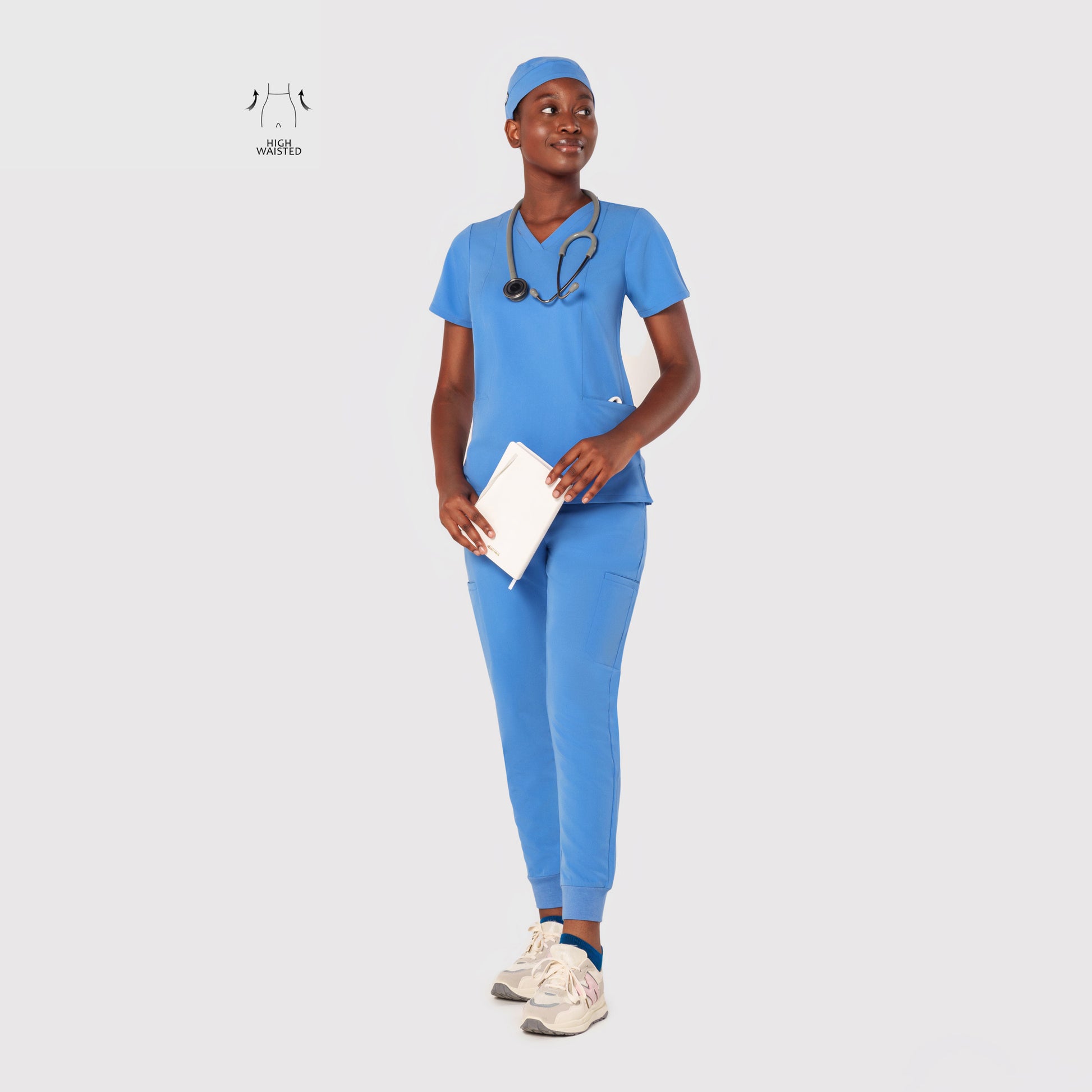 High Waisted Flex Nine-Pocket Jogger Scrub Pant