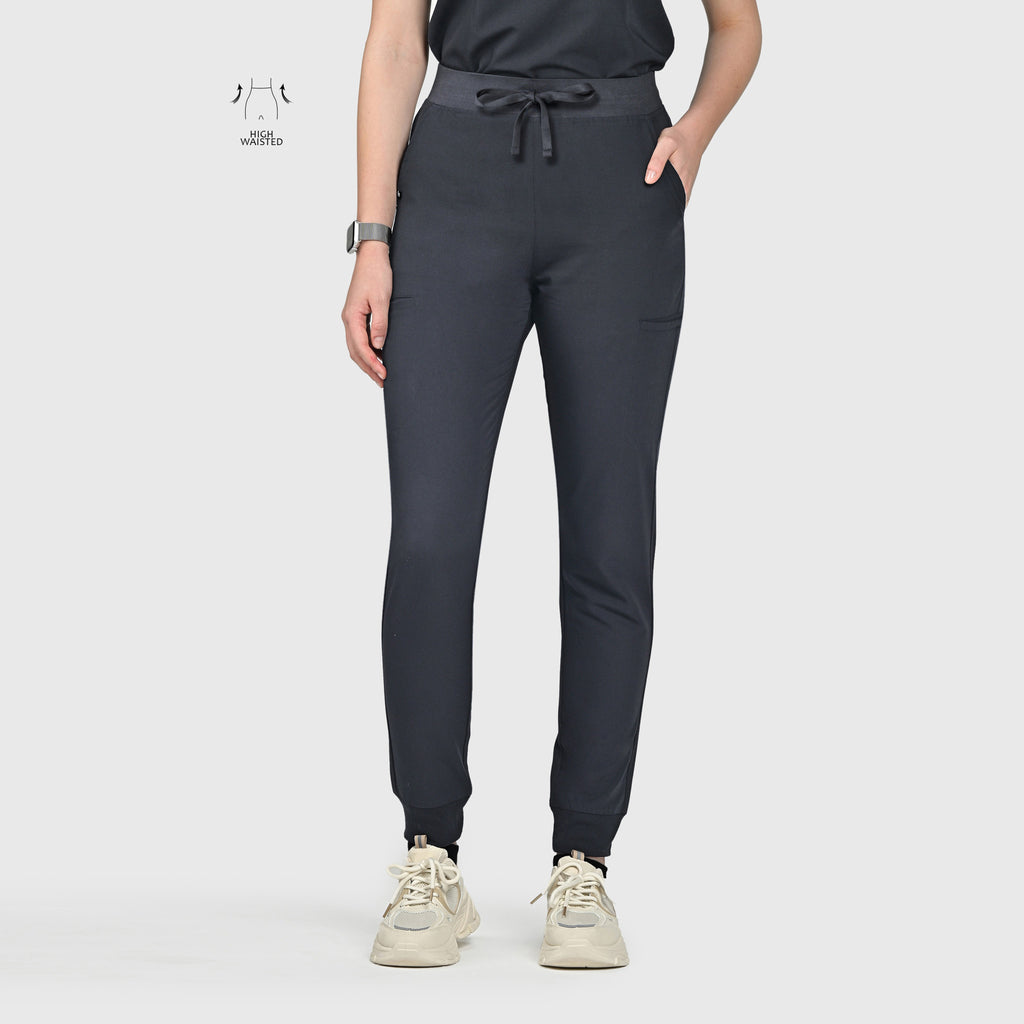 High Waisted Flex Nine-Pocket Jogger Scrub Pant