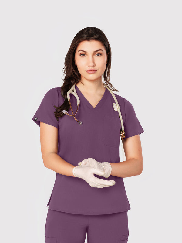 Seam Two-Pocket Scrub Top