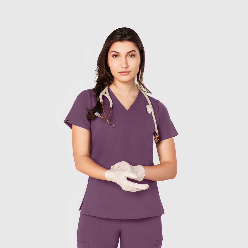 Seam Two-Pocket Scrub Top
