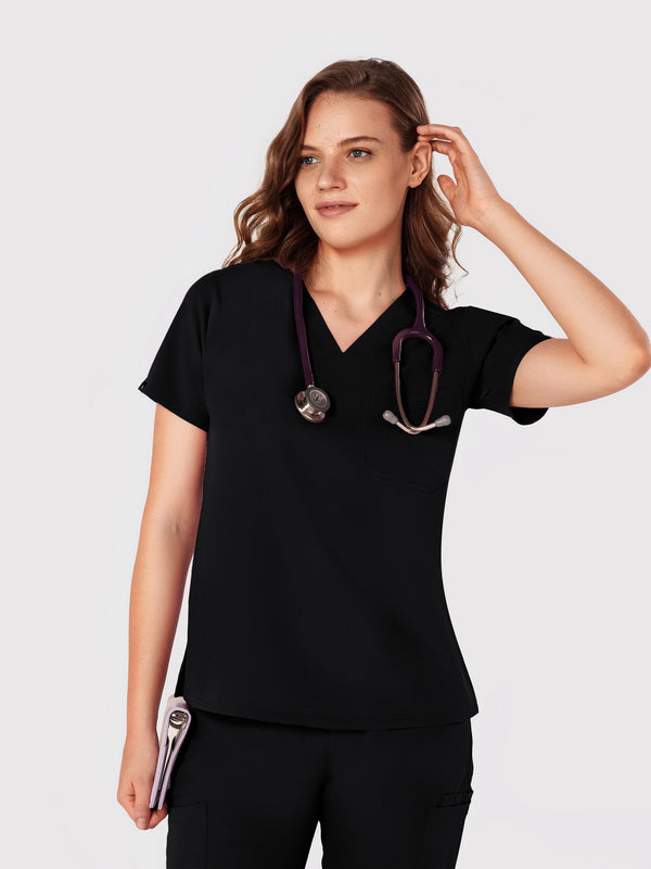 Seam Two-Pocket Scrub Top