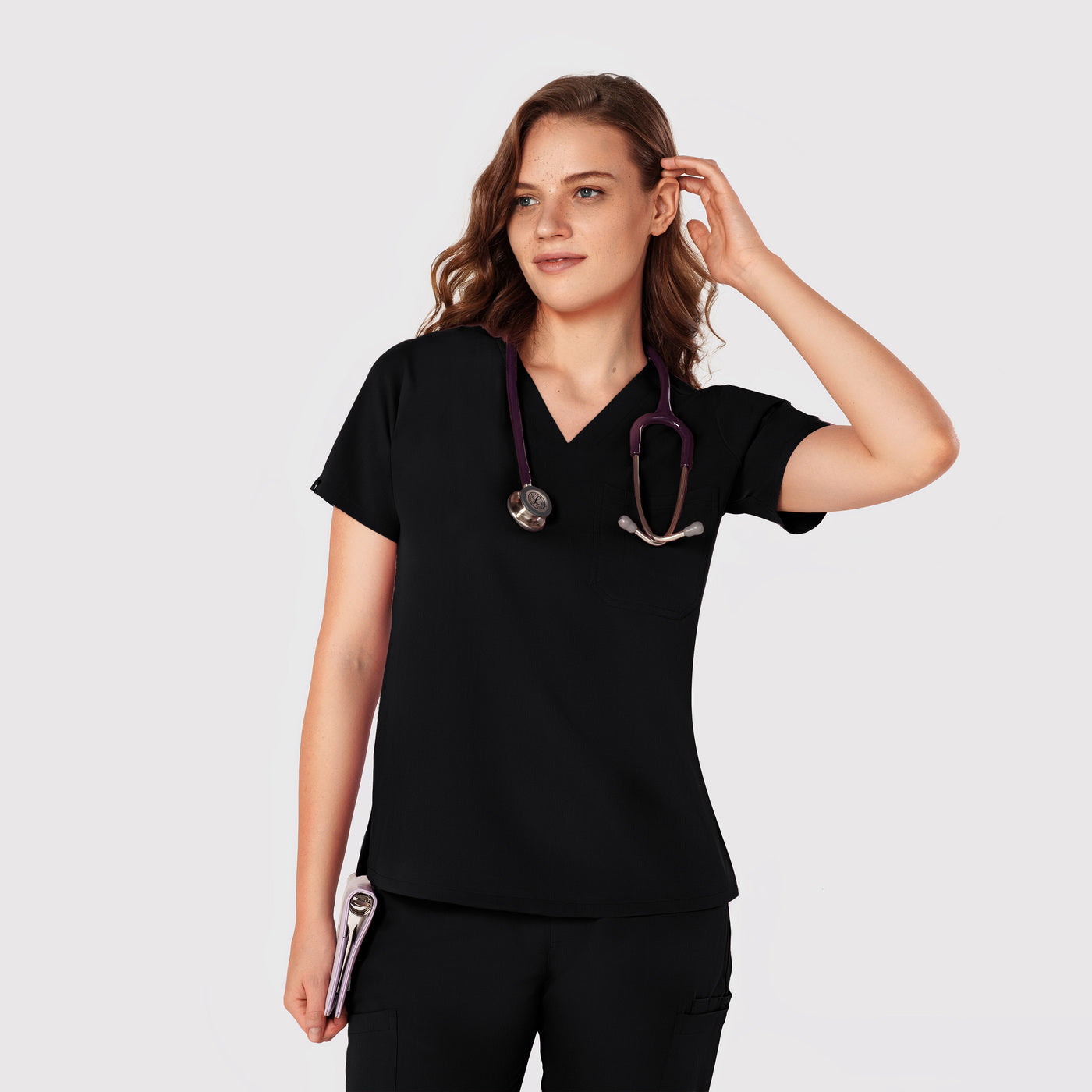 Seam Two-Pocket Scrub Top
