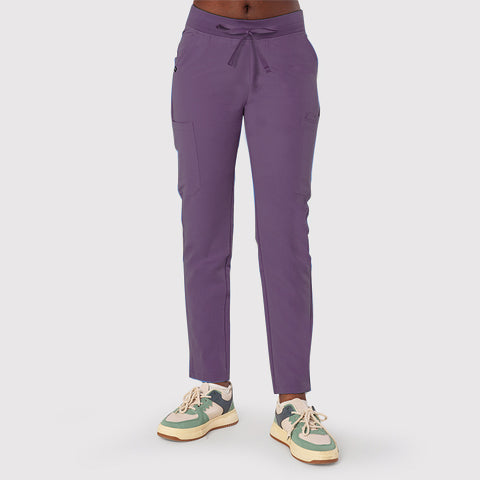 Sleek Eight-Pocket Slim Scrub Pant
