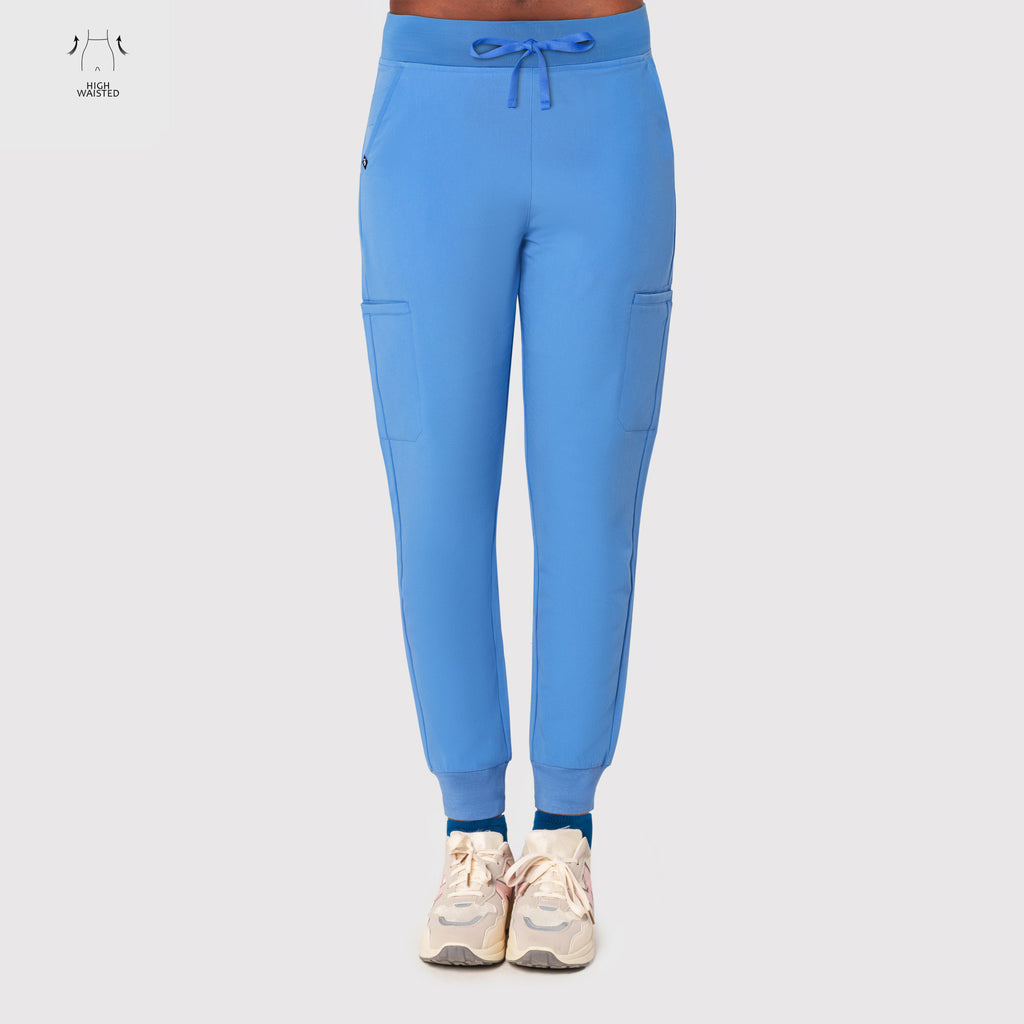 High Waisted Flex Nine-Pocket Jogger Scrub Pant