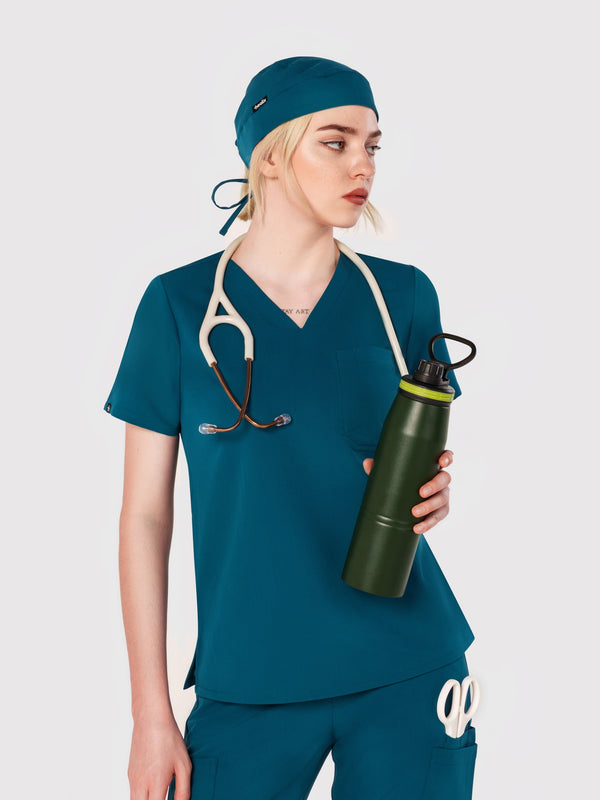 Seam Two-Pocket Scrub Top