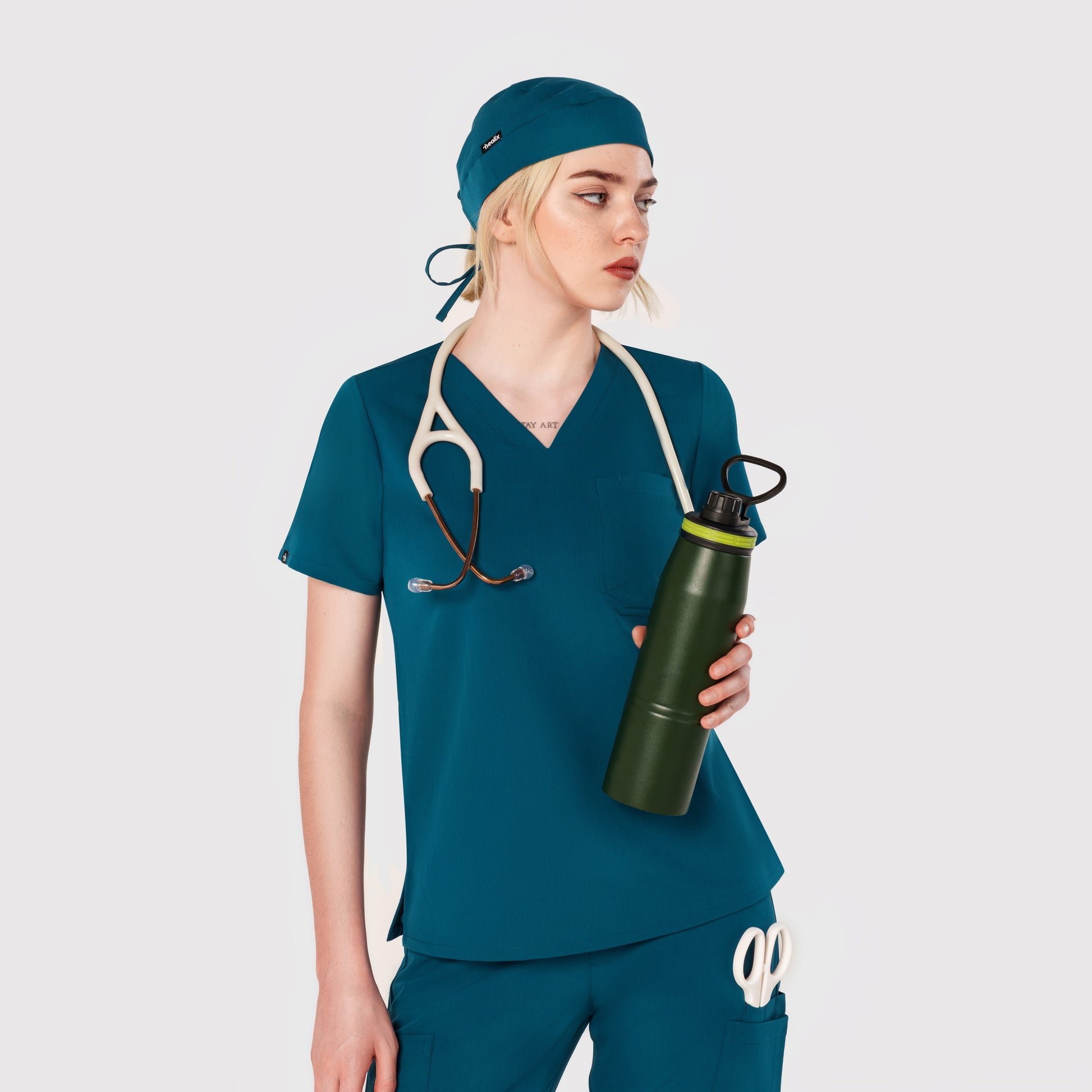 Seam Two-Pocket Scrub Top