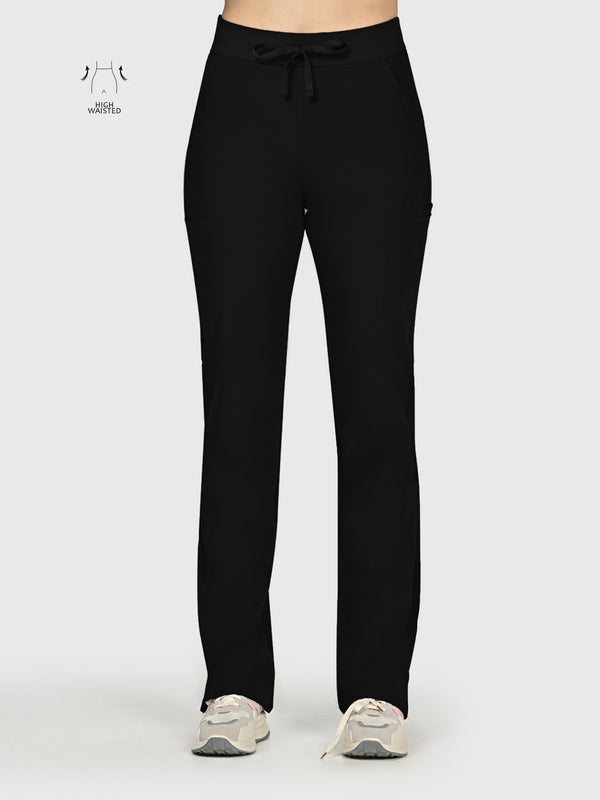 High Waisted Rise Ten-Pocket Cargo Scrub Pant