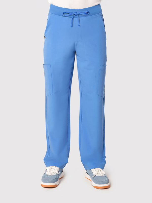 Grid Eight-Pocket Cargo Scrub Pant